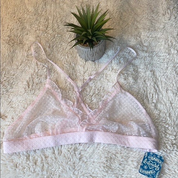 Free People Other - NEW Free People Pink Bralette Bra Medium